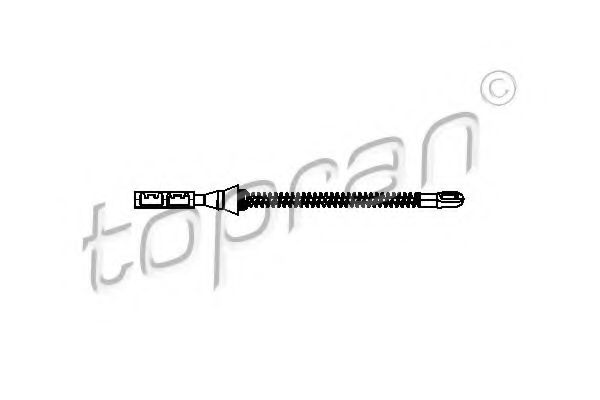 207 189 TOPRAN Cable, parking brake