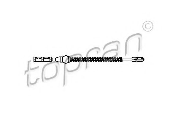 206 498 TOPRAN Brake System Cable, parking brake