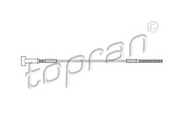 205 504 TOPRAN Cable, parking brake