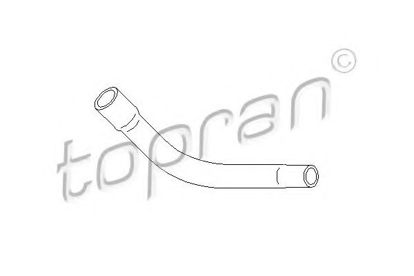 206 559 TOPRAN Hose, cylinder head cover breather