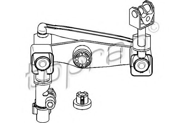 207 229 TOPRAN Manual Transmission Repair Kit, gear lever