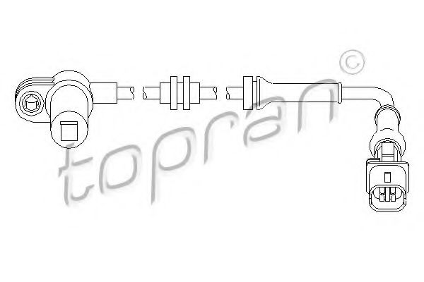 207 450 TOPRAN Sensor, wheel speed
