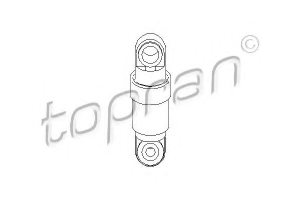 205 754 TOPRAN Vibration Damper, v-ribbed belt