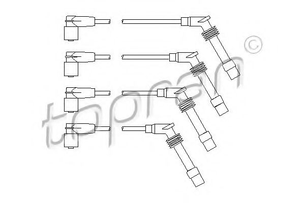 202531 TOPRAN Ignition Cable Kit
