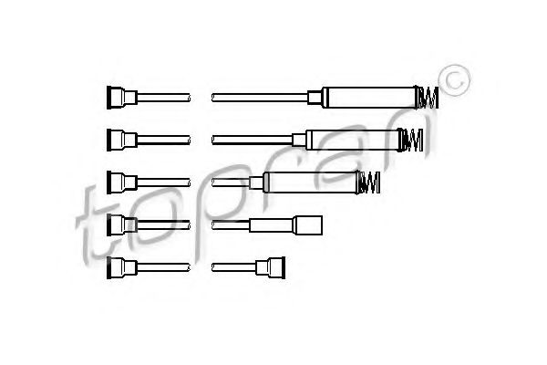 202 516 TOPRAN Ignition Cable Kit