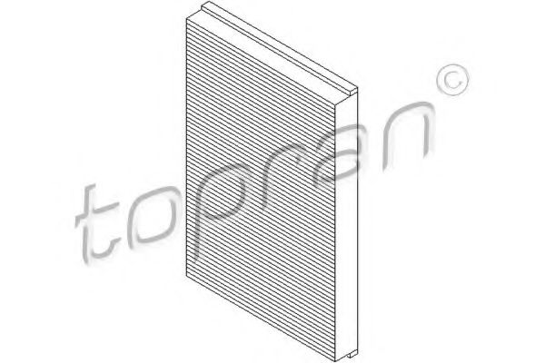 205 798 TOPRAN Heating / Ventilation Filter, interior air