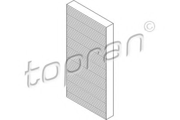 206 245 TOPRAN Heating / Ventilation Filter, interior air