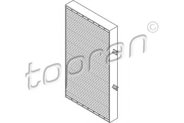 207 035 TOPRAN Heating / Ventilation Filter, interior air