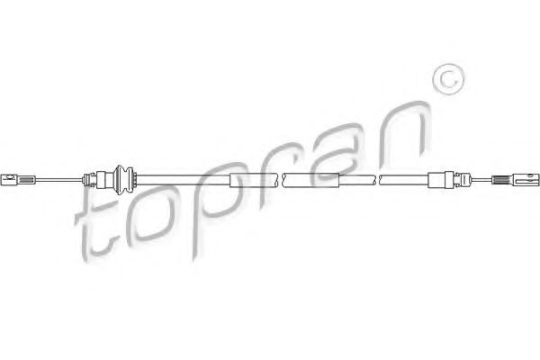 207 371 TOPRAN Cable, parking brake