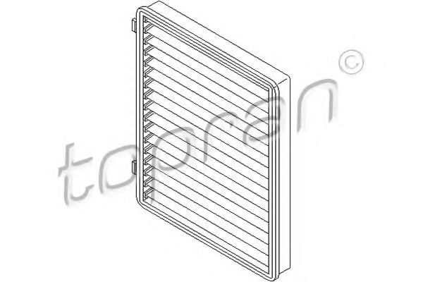 207 481 TOPRAN Heating / Ventilation Filter, interior air