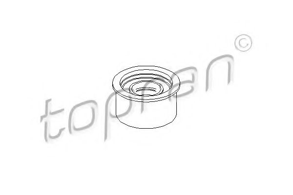 205 844 TOPRAN Deflection/Guide Pulley, timing belt