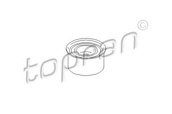 207 205 TOPRAN Deflection/Guide Pulley, timing belt