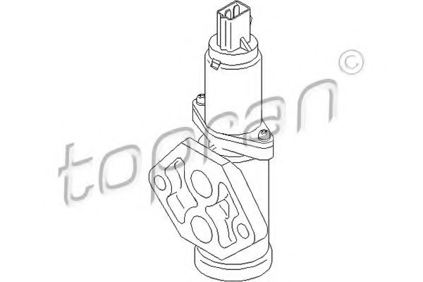Volnobezny regulacni ventil, privod vzduchu