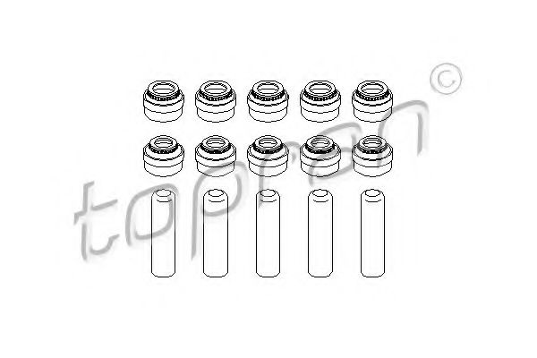 401 129 TOPRAN Cylinder Head Seal Set, valve stem