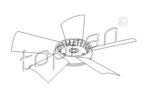 401 191 TOPRAN Fan Wheel, engine cooling