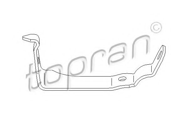 401 497 TOPRAN Wheel Suspension Bracket, stabilizer mounting