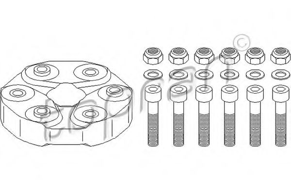 400 239 TOPRAN Axle Drive Joint, propshaft