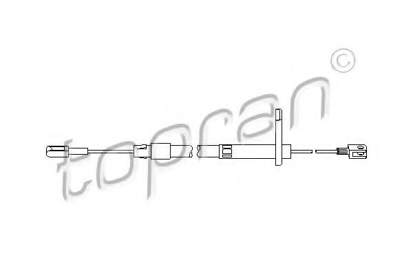 401 278 TOPRAN Cable, parking brake
