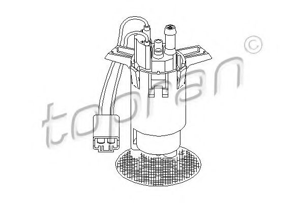 401 633 TOPRAN Exhaust System Mounting Kit, catalytic converter