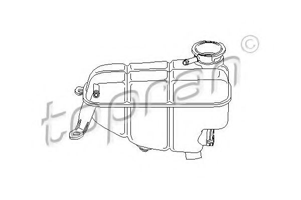 400 907 TOPRAN Cooling System Expansion Tank, coolant