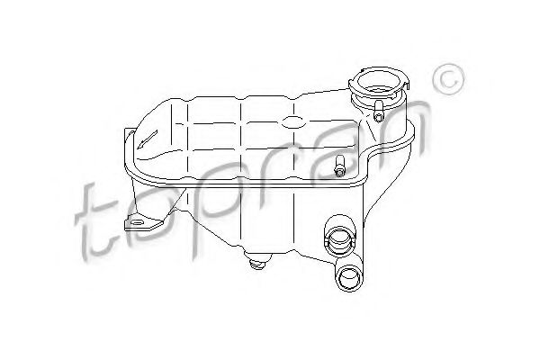 400 889 TOPRAN Cooling System Expansion Tank, coolant