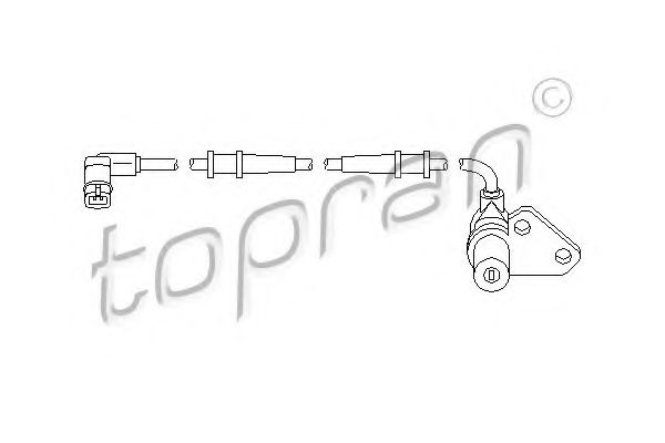 401 412 TOPRAN Brake System Sensor, wheel speed