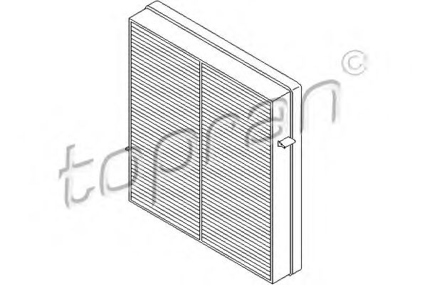 401 383 TOPRAN Heating / Ventilation Filter, interior air