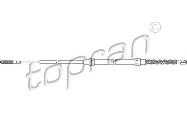 501 093 TOPRAN Brake System Cable, parking brake