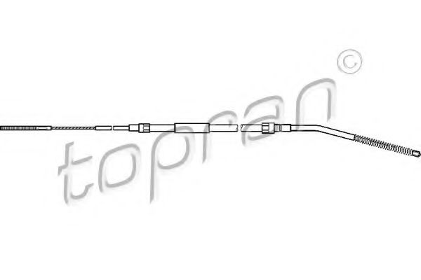 501 094 TOPRAN Brake System Cable, parking brake