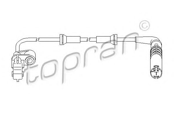 501 236 TOPRAN Steering Centre Rod Assembly