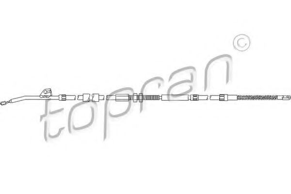 501 103 TOPRAN Cable, parking brake
