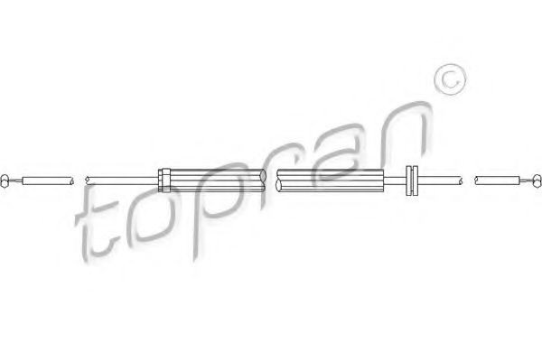 501 472 TOPRAN Bonnet Cable