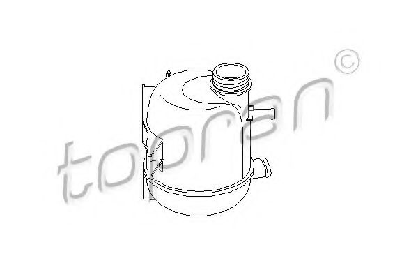 700 339 TOPRAN Cooling System Expansion Tank, coolant