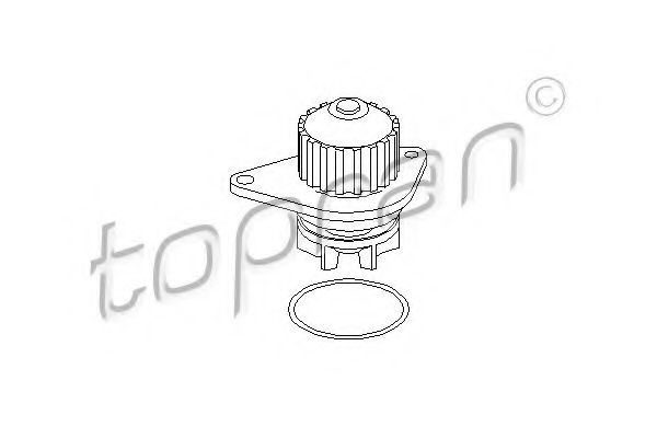 720 169 TOPRAN Cooling System Water Pump
