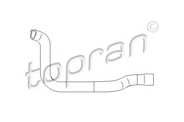 721 820 TOPRAN Cable, parking brake