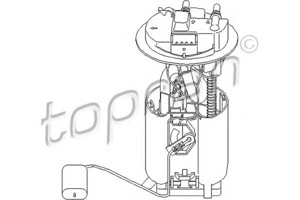 721 477 TOPRAN Wheel Suspension Rod/Strut, stabiliser