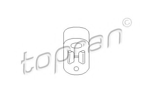 721 939 TOPRAN Wheel Suspension Control Arm-/Trailing Arm Bush