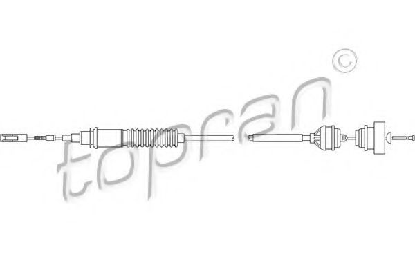 722 110 TOPRAN Clutch Cable