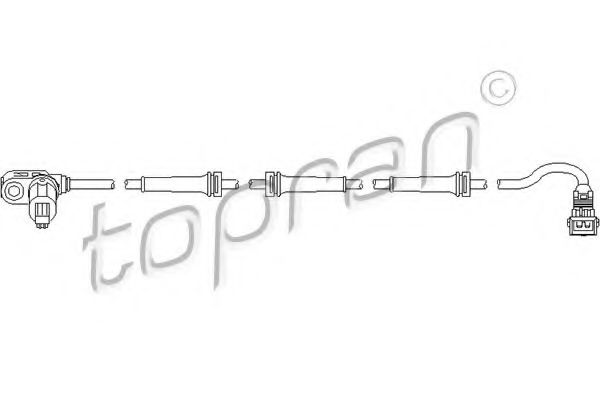 721 607 TOPRAN Wheel Suspension Track Control Arm