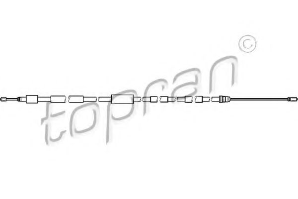 721 634 TOPRAN Cable, parking brake