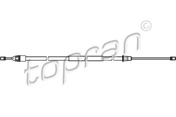 721 648 TOPRAN Brake System Cable, parking brake