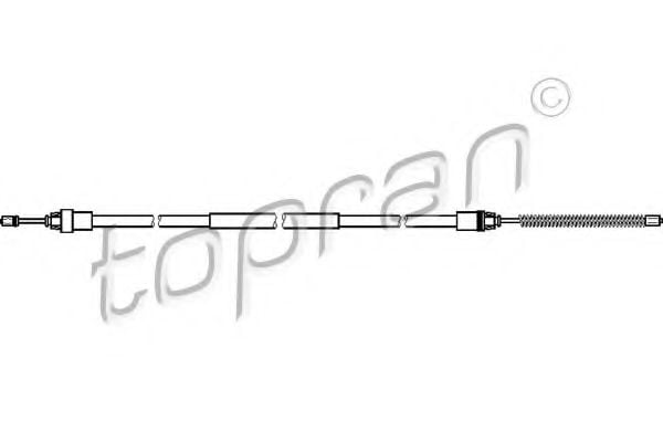 721 657 TOPRAN Brake System Cable, parking brake