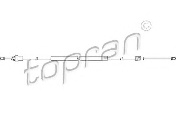 721 658 TOPRAN Brake System Cable, parking brake