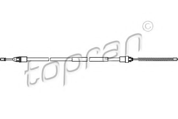 721 660 TOPRAN Cable, parking brake