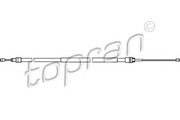 721 667 TOPRAN Cable, parking brake