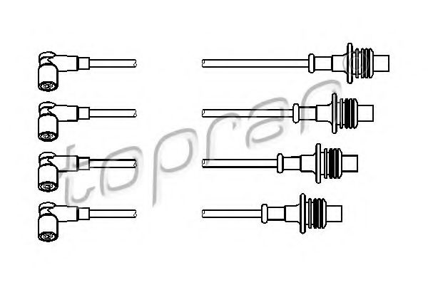 722 801 TOPRAN Ignition Cable Kit