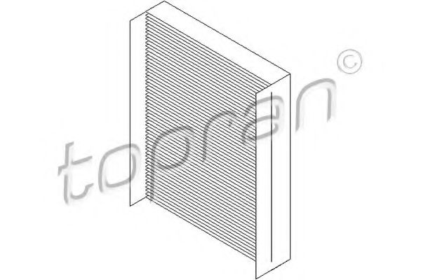 720 319 TOPRAN Heating / Ventilation Filter, interior air