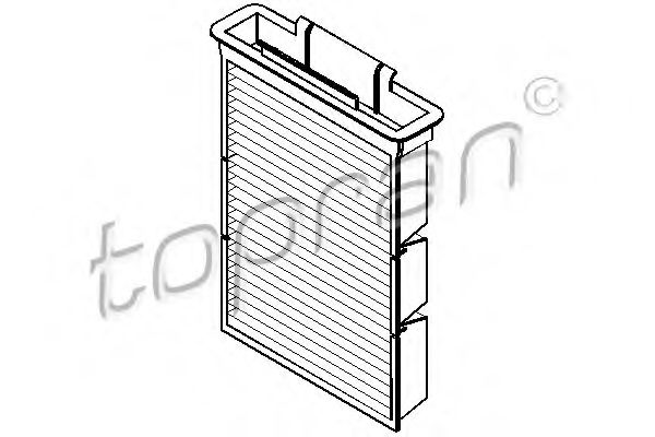 720 293 TOPRAN Heating / Ventilation Filter, interior air
