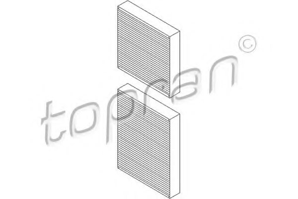 720 336 TOPRAN Heating / Ventilation Filter, interior air