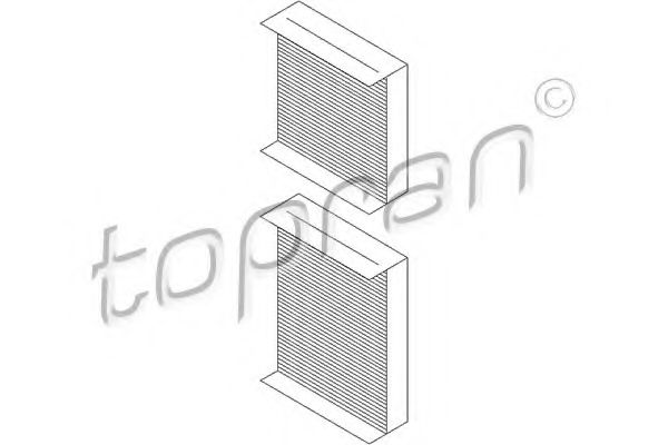 720 337 TOPRAN Heating / Ventilation Filter, interior air